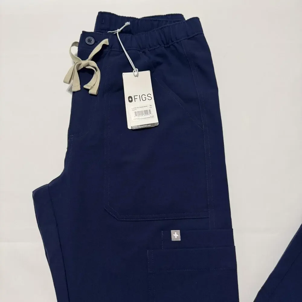 FIGS Men’s Cairo Cargo Scrub Pants Navy Xtra Small New With Tags